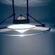 Black Pendant Lamp, 1980s