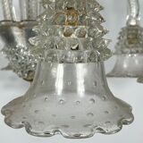 Mid-century six arms Murano Bullicante Rostrato chandelier by Ercole Barovier
