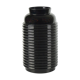 Modernist art deco vase in black glass
