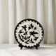 Large ceramic plate J. Lurçat with zoomorphic decoration in black on a white background.