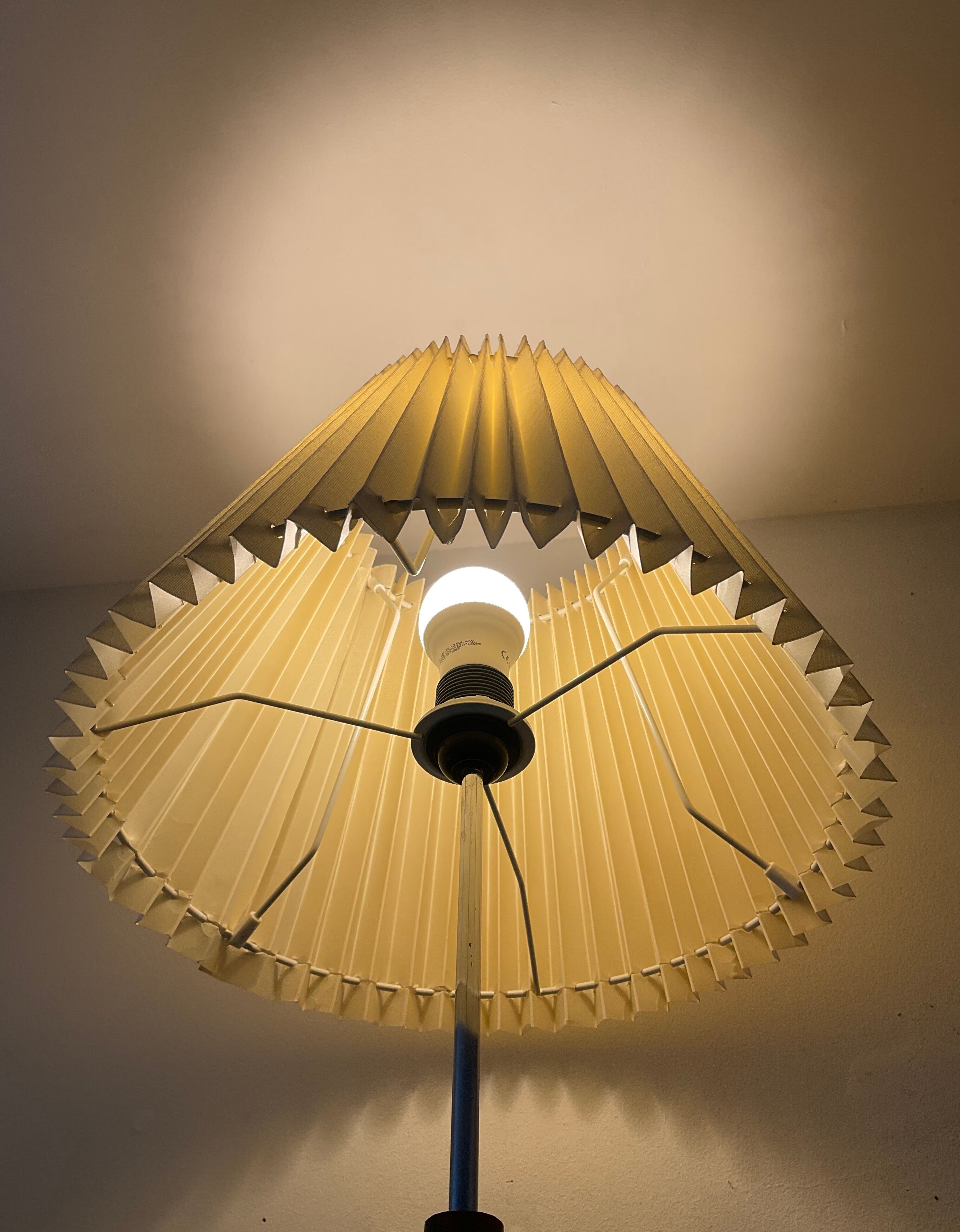 1970s floor lamp in metal and teak