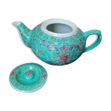Vintage Min Shou Porcelain teapot turquoise