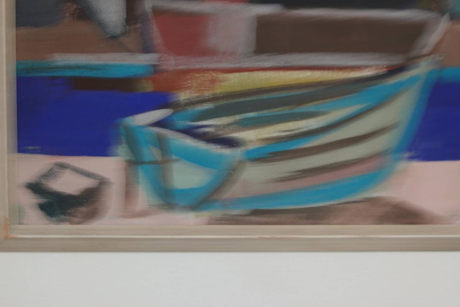 Swedish Oil on Panel – “Harbour Motif with Boats” by Hannes Glaeser