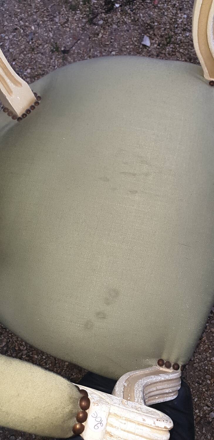 Louis xvi medallion armchair