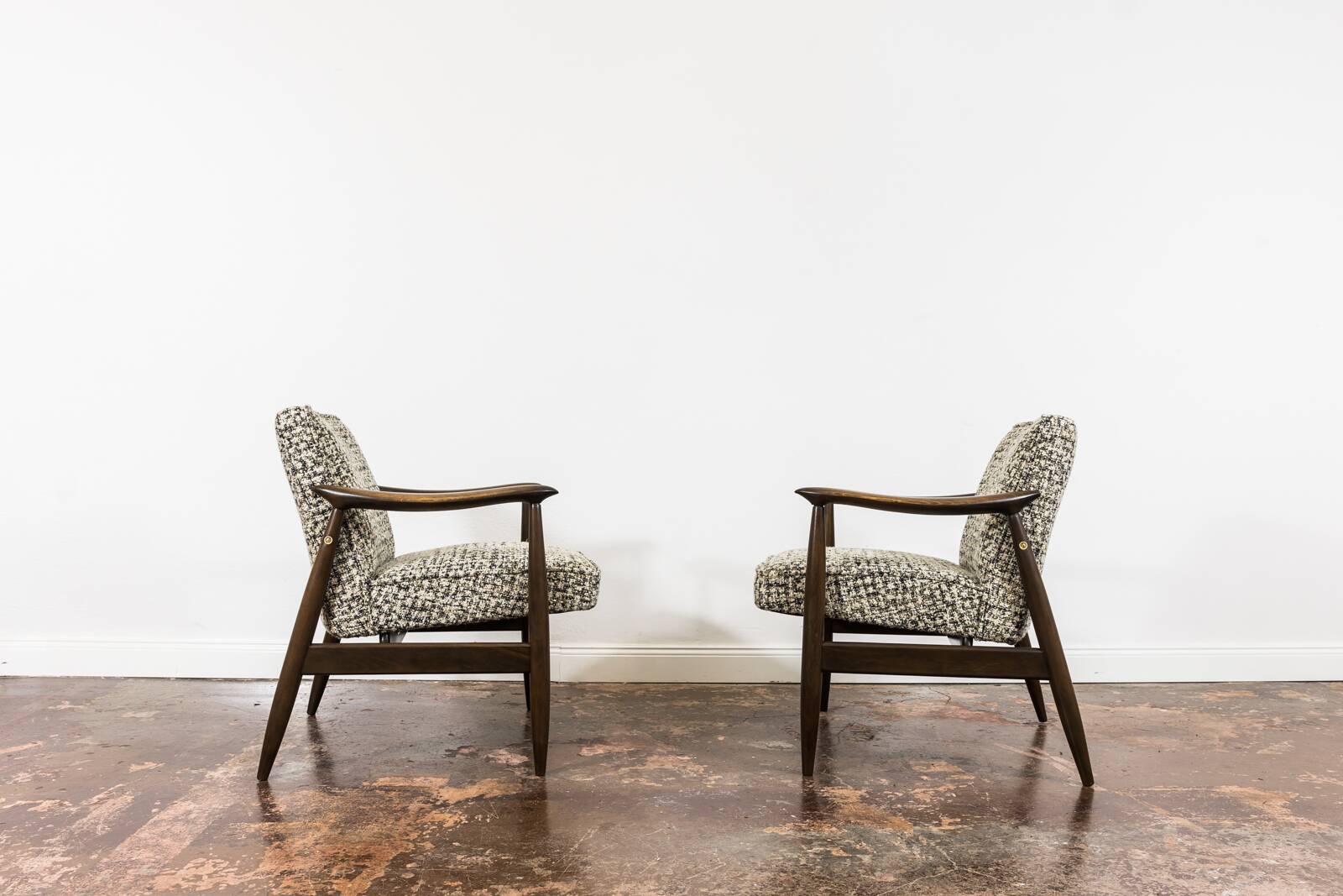 Fauteuils GFM-87 du milieu du siècle par J. Kędziorek, GFM, Pologne, années 1960, lot de 2