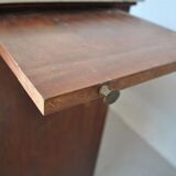 Credenza in mahogany door flame time XIX