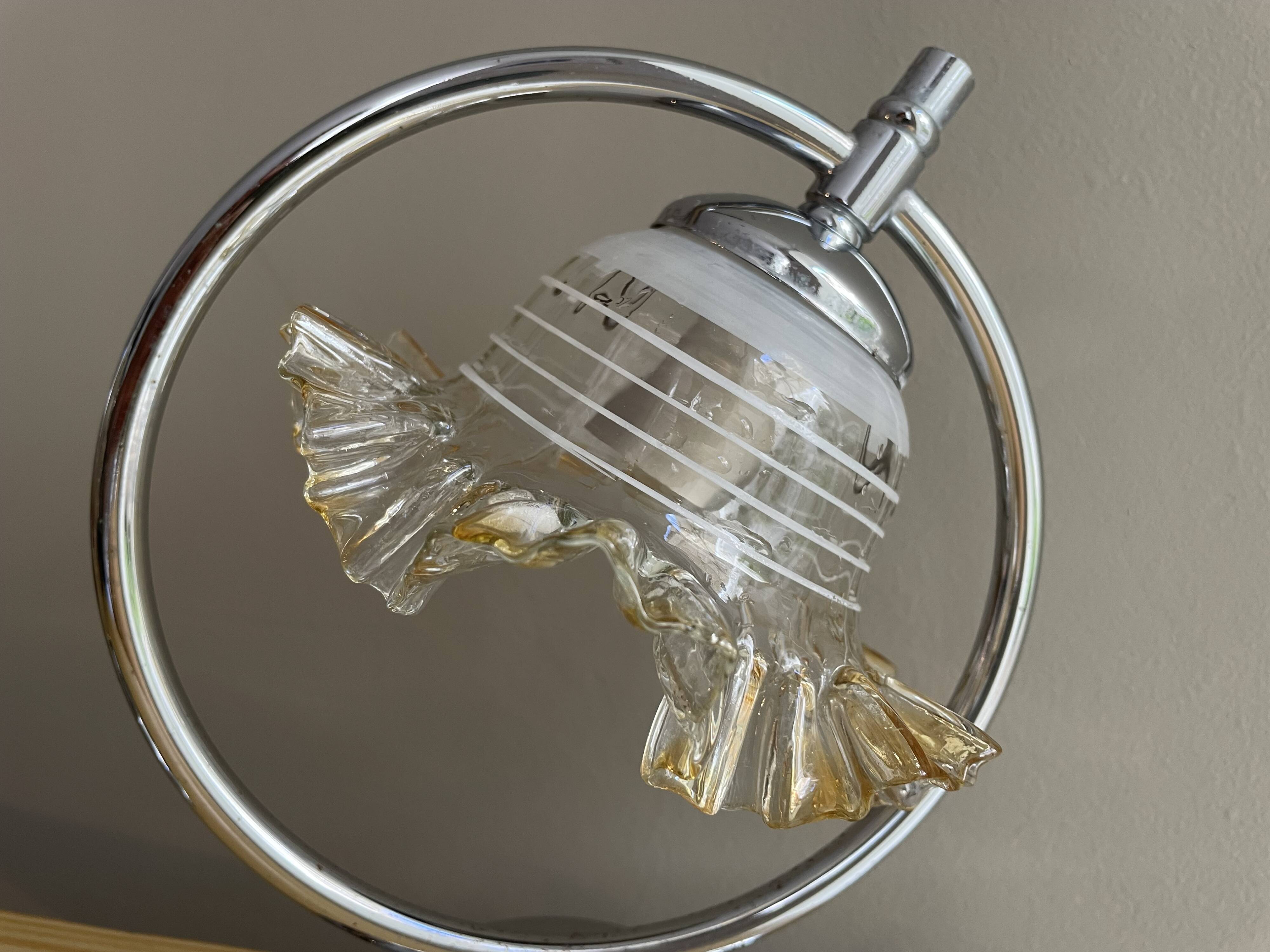 Pair mid century modern bedside lamps