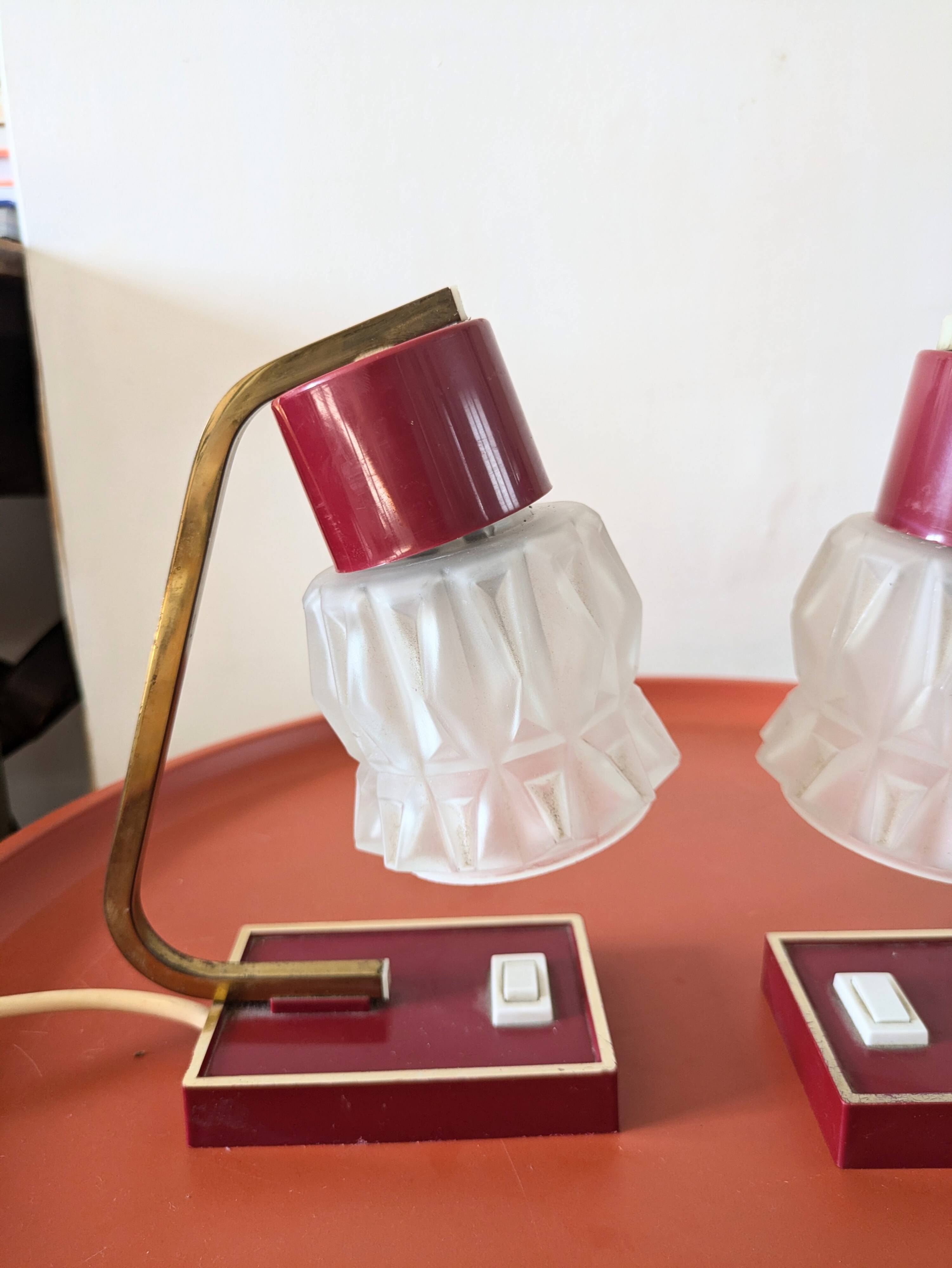 Pair of 50s designer lamps