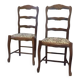 Set of 2 wooden chairs
