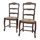 Lot de 2 chaises en bois