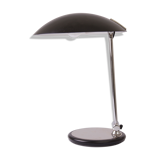 Midcentury black & chrome canopy lamp