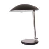 Midcentury black & chrome canopy lamp