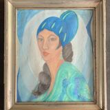 Pastel art déco - signature à identifier