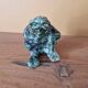 Joanna Hair (1955) Ceramic raku glazed toad or frog
