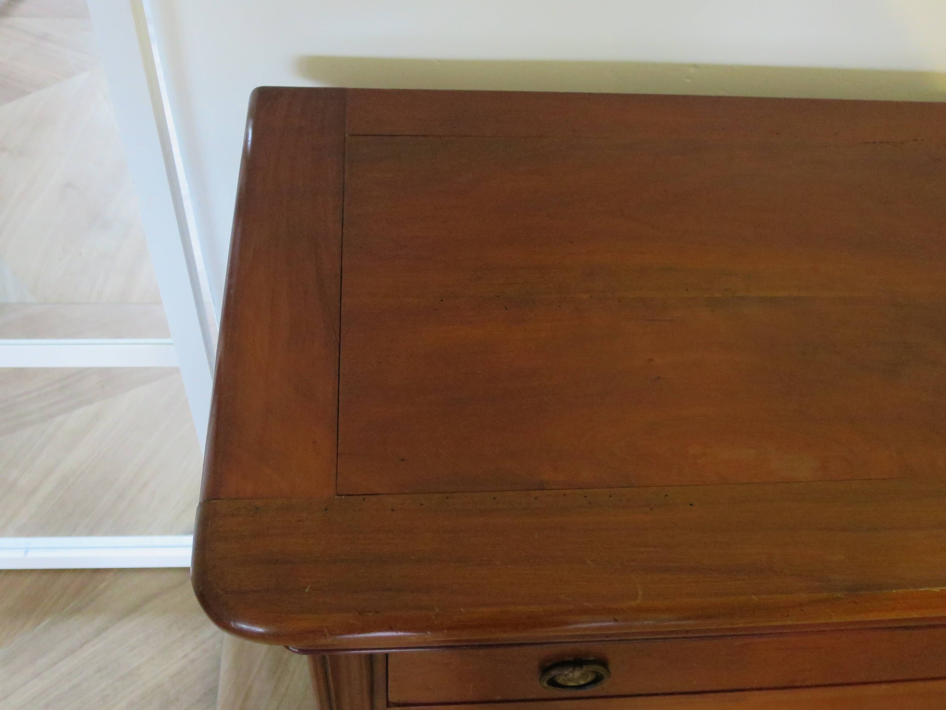 Fruit wood ogee chest of drawers - Louis Philippe style - 4 drawers - 1980s