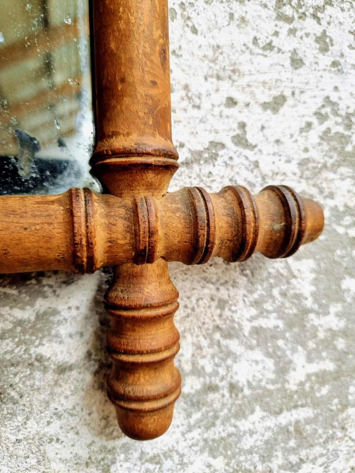 Antique mirror french wall mirror faux bamboo