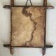 Old wooden mirror
