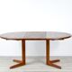 Midcentury Danish Extending Round Teak Table by Skovby. Vintage Modern / Scandinavian Style /Retro.