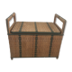 Vintage rattan bench chest