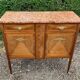 Marquetry and marble sideboard