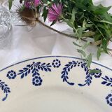 4 Assiettes plates  Luneville datant de 1890