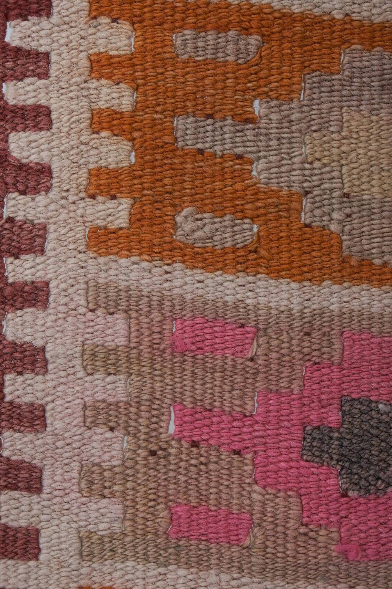 Vintage Turkish hallway rug 75x505 cm