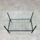 Coffee table 50s glass metal brass sofa tip