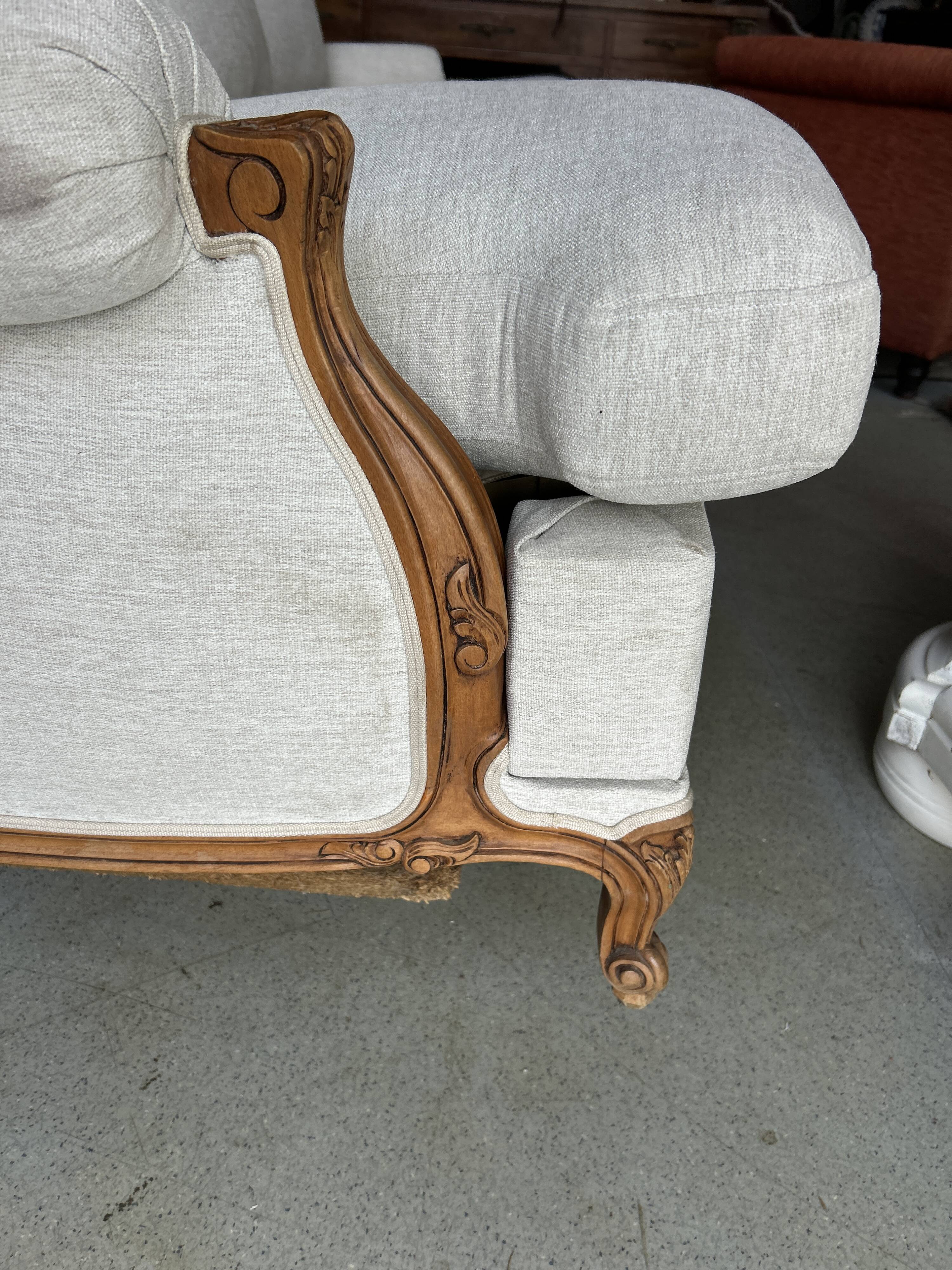 Large Louis XV style sofa bed