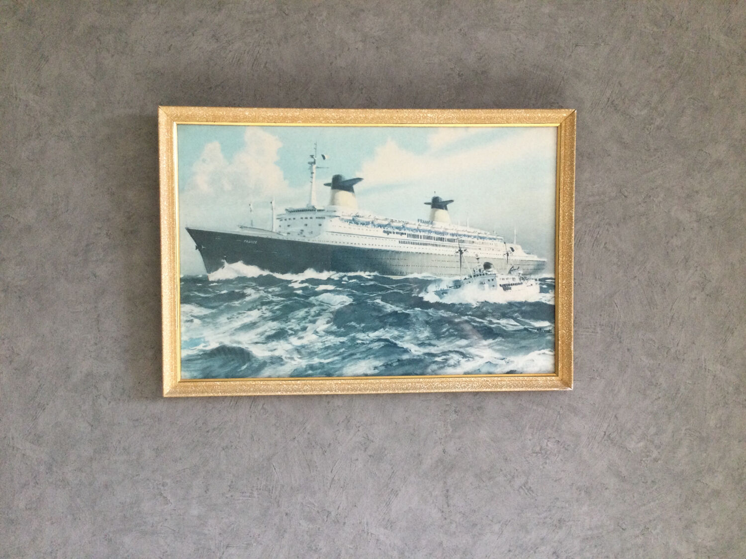 Reproduction Le France by Albert Brenet