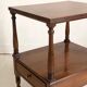 Table d'appoint desserte en acajou et placage d'acajou XIXème siècle