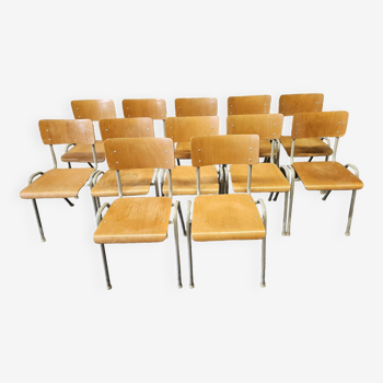 Set of 12 stackable bistro chairs