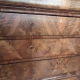 Old 4 drawer chest of drawers with marble top