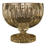 Large cut crystal bowl on a stand