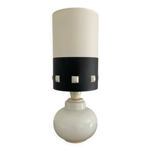 Lampe vintage en opaline