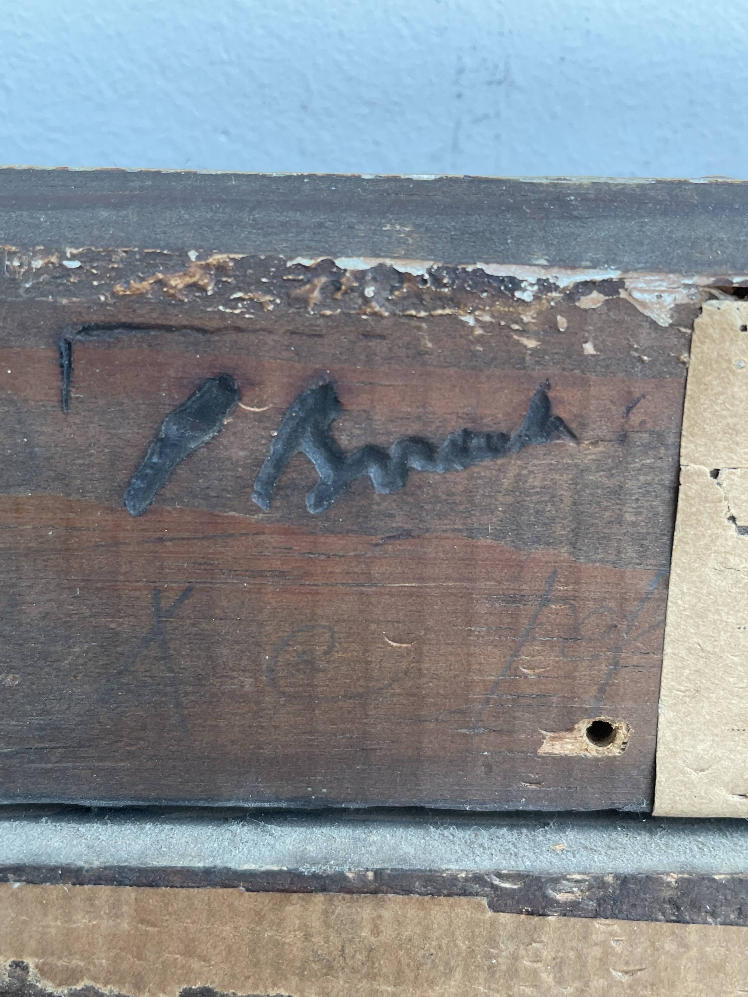 Pair, oil painting, 19th century, still life with bouquet of flowers, wooden frames, signed