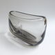Czech smoked glass vase 1950's-60's