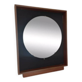 Miroir scandinave entourage bois avec rétro éclairage