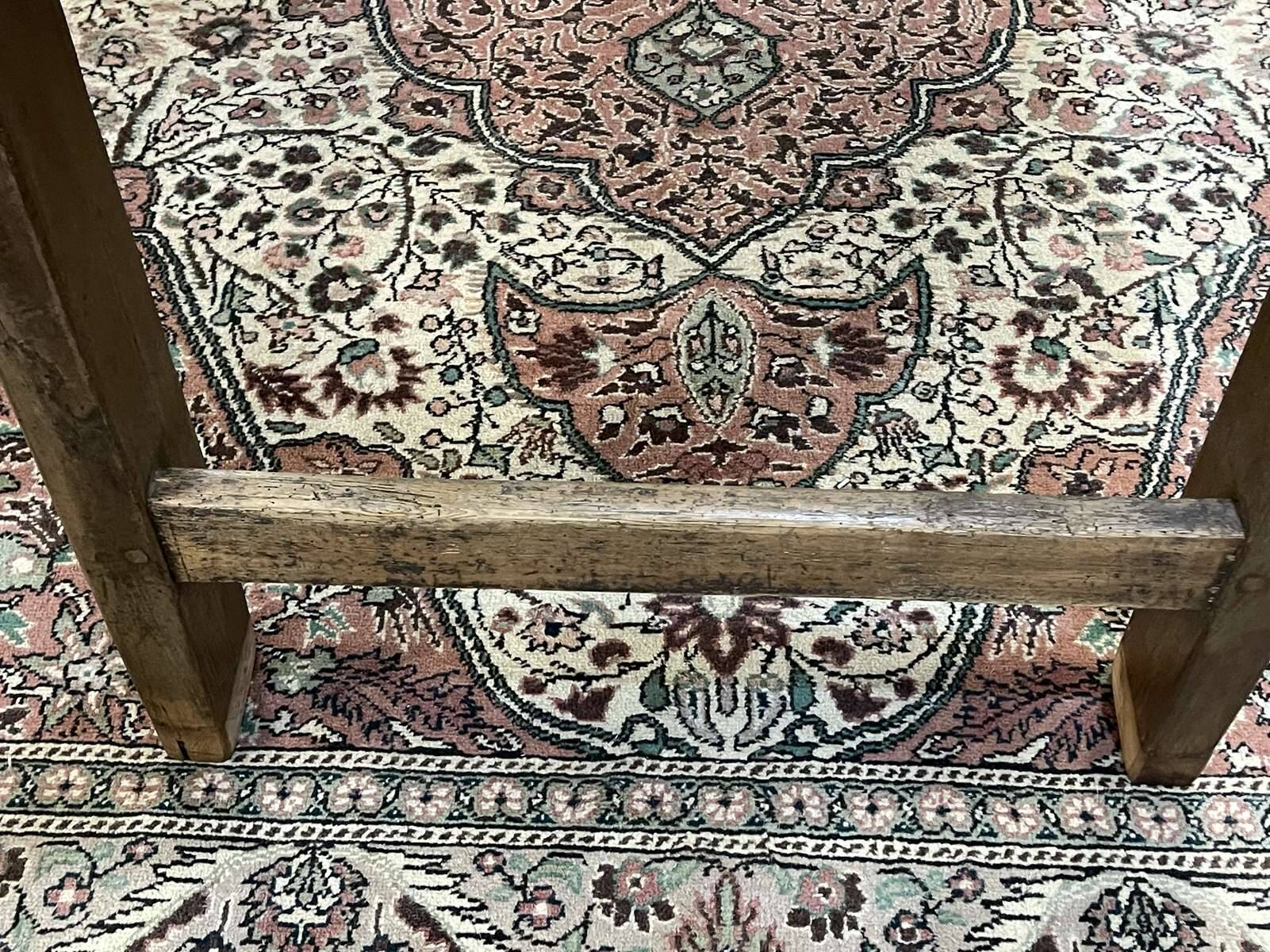 Table de ferme 19ème en sapin et châtaignier