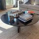 Round coffee table NV Gallery in black marble