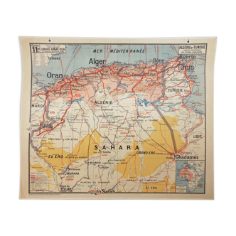 School Map - Algeria and Tunisia -