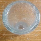 Old biot glass roller vase