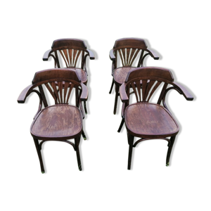 Lot de 4 fauteuils bistrot