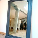 Regency style beveled mirror in large anthracite