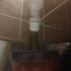 Grand pied de lampe céramique vintage