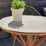 Cache pot blanchi
