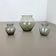 Set of Three Turmalin Vases by Wilhelm Wagenfeld for WMF, Germany 1960