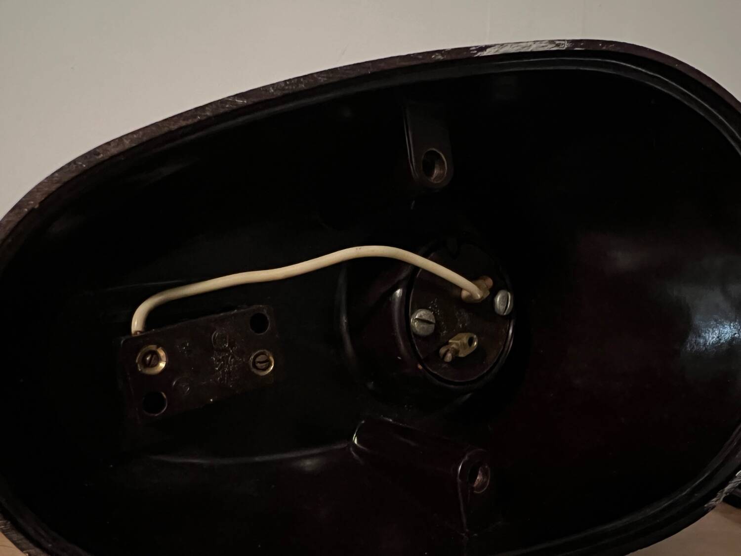 Pair of Bauhaus style Bakelite lamps/wall lights