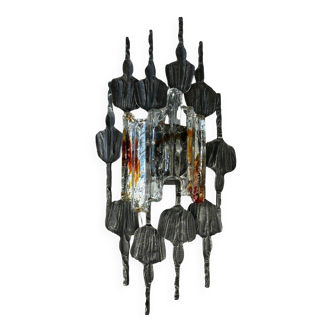 60s 70s Brutalist Wall Lamp Tom Ahlström & Hans Ehrlich Wall Sconce