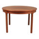 Round dining table in rosewood.