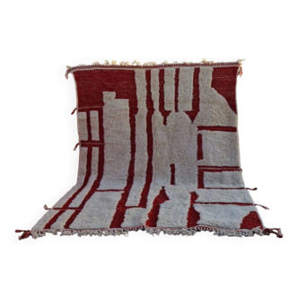 Tapis Beni Mrirt 100% Laine Naturelle – Luxe et Artisanat Berbère